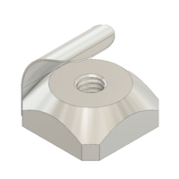 M6S-PF MODULAR SOLUTIONS ZINC PLATED FASTENER<br>M6 SQUARE NUT W/POSITION FIX